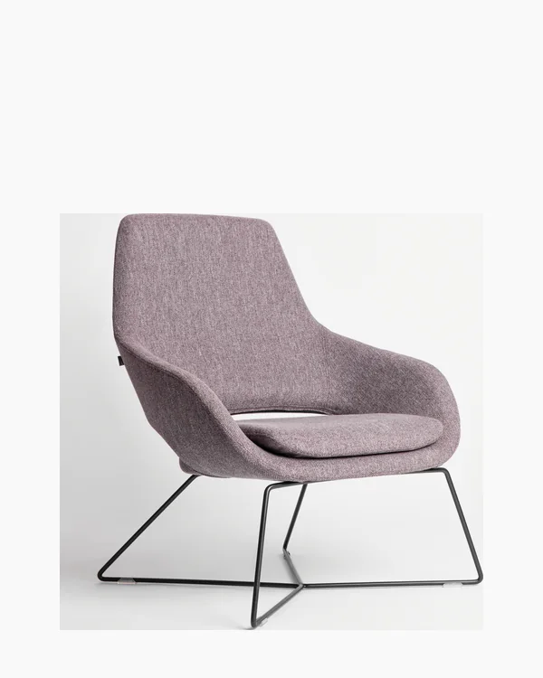 Sillón Aura, vista tres-cuartos