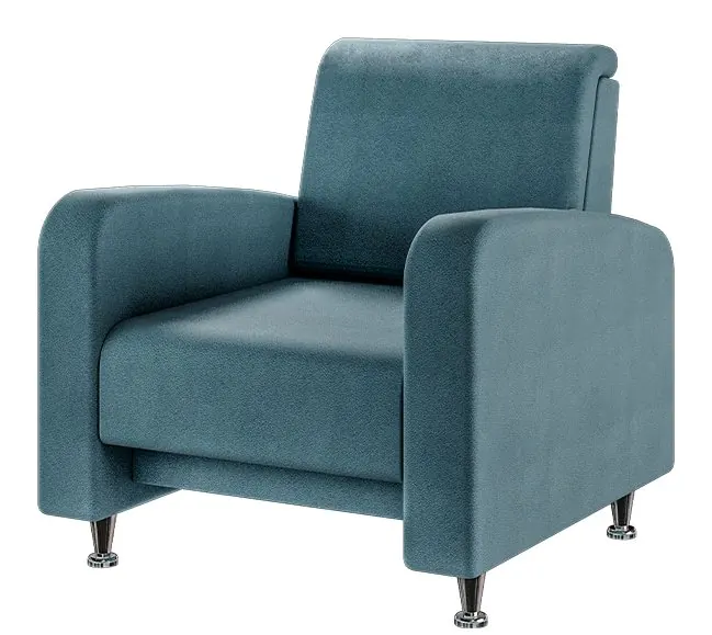 Sillón Profile Base de Acero Inoxidable, vista tres-cuartos