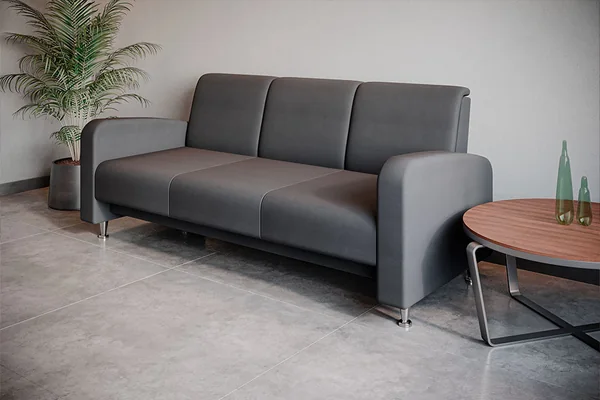 Sofá Profile Base de Acero Inoxidable 2 Plazas, vista ambiente