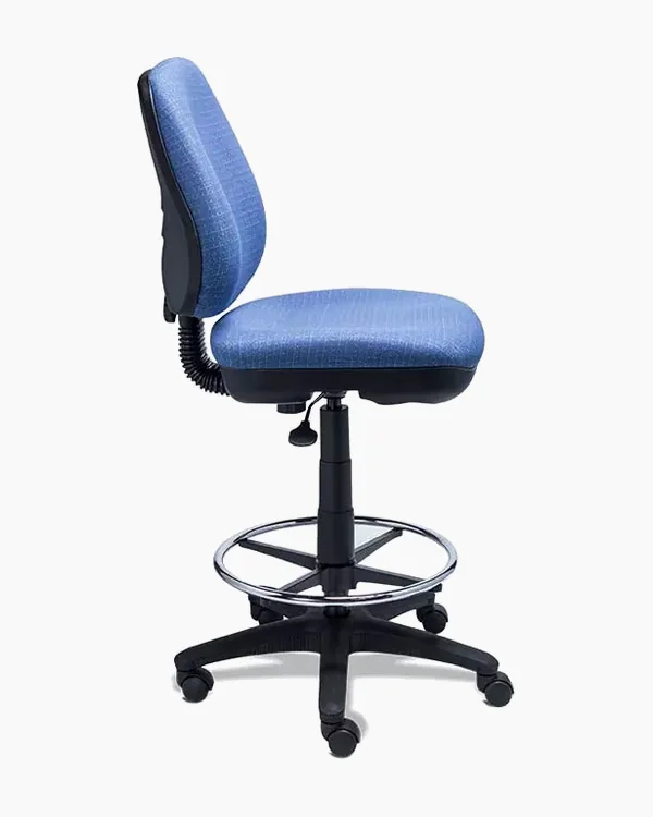 Banco Alto Max Aro Cromado, vista aislada